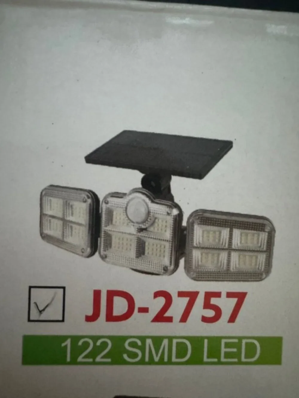 Solar Motion Sensor Light LED Outdoor Security Flood Light Remote Control NEW - Picture 3 of 6